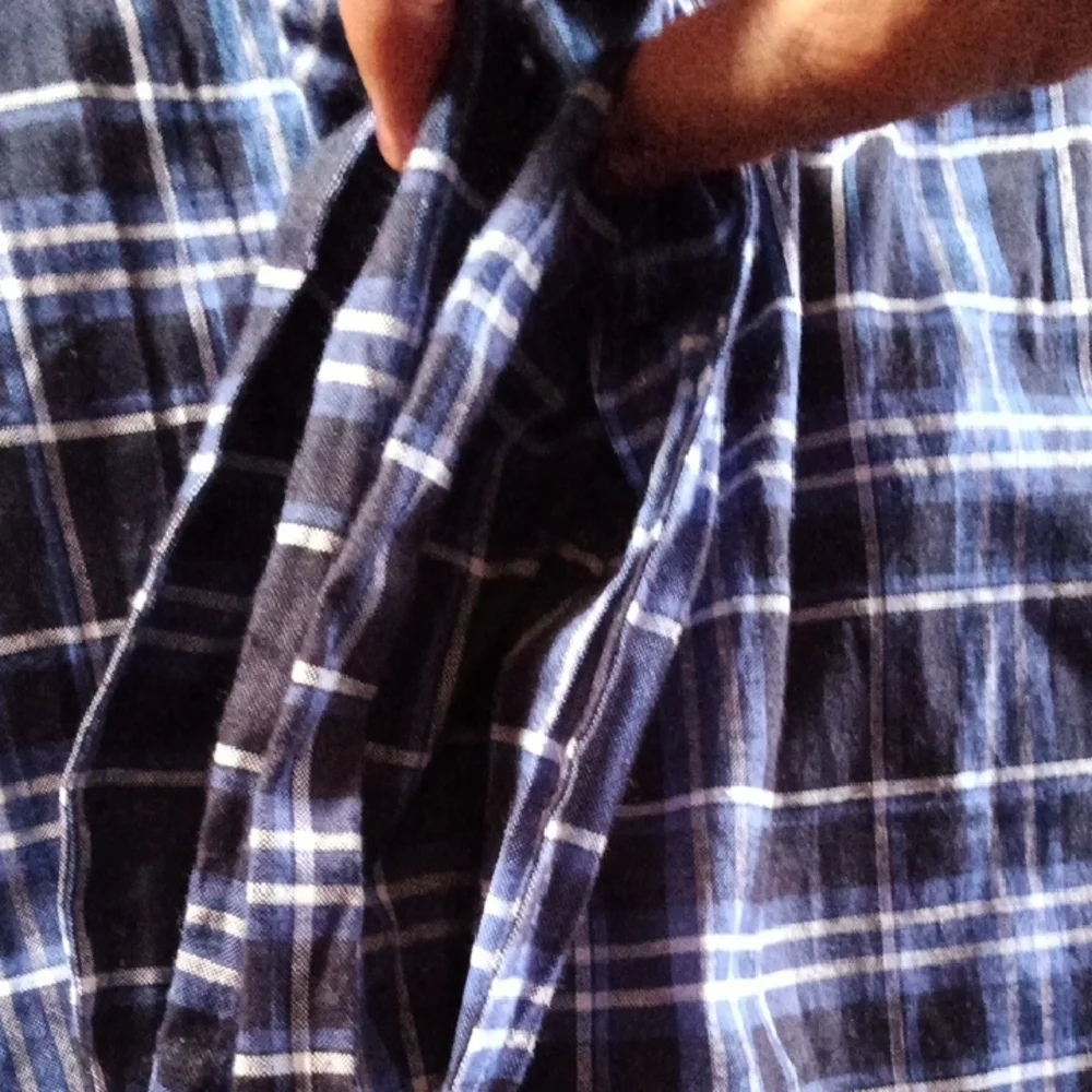 Men's Plaid Pajama Pants in Black and White